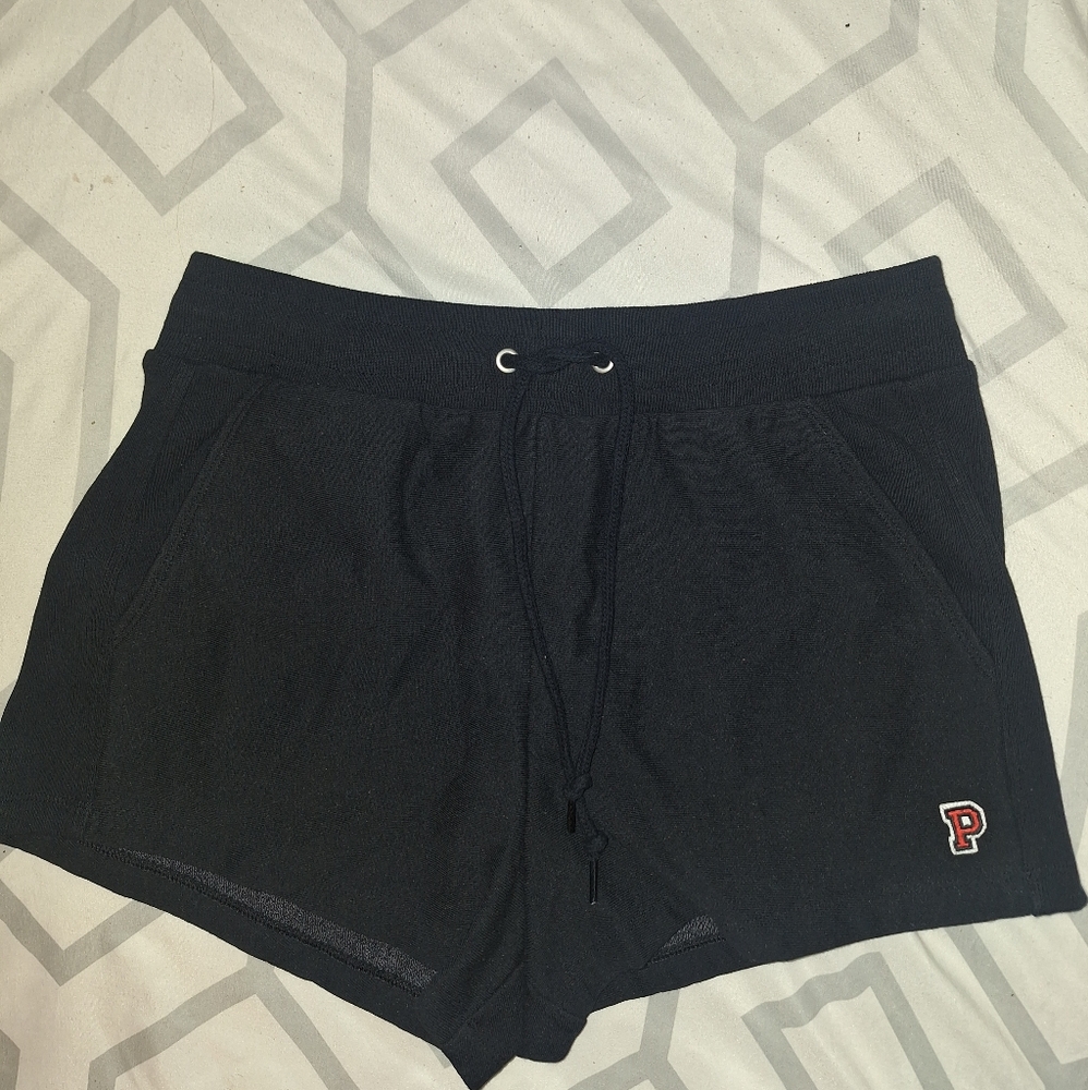 VS PINK Black Drawstring Shorts
